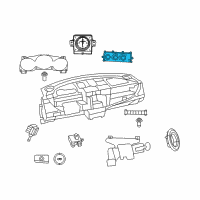 OEM Chrysler Sebring Air Conditioner And Heater Control Diagram - 55111949AF