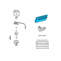 OEM 1999 Dodge Ram 1500 Van Powertrain Control Module Diagram - 56040033AD