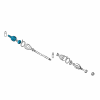 OEM Nissan Murano Joint Assy-Outer Diagram - 39211-CA000
