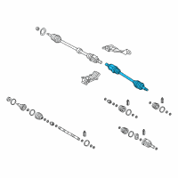 OEM 2017 Hyundai Elantra GT Shaft Assembly-Drive, LH Diagram - 49500-3X100