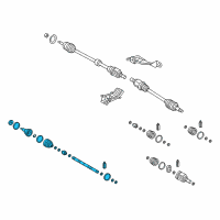OEM 2015 Hyundai Elantra Joint & Shaft Kit-Front Axle W Diagram - 49591-3X4B5