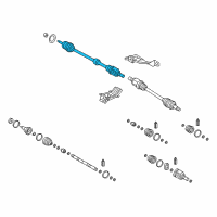 OEM 2017 Hyundai Elantra GT Shaft Assembly-Drive, RH Diagram - 49501-3X400