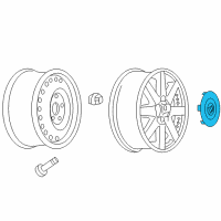 OEM Buick Rainier Hub Cap Diagram - 9594939