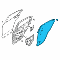 OEM Toyota Yaris iA Door Weatherstrip Diagram - 67871-WB002