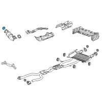 OEM Cadillac XTS Preconverter Gasket Diagram - 12638677