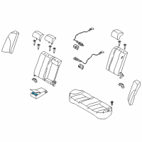 OEM 2009 Kia Optima Armsest Cup Holder Diagram - 899902G100J7