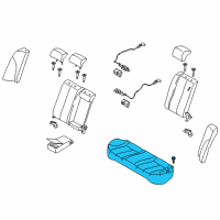 OEM 2010 Kia Optima Cushion Assembly-Rear Seat Diagram - 891002GJL0809