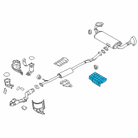 OEM 2016 Nissan Murano Heat Insulator-Rear Floor Diagram - 74762-5AA0A