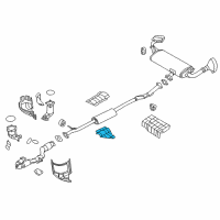 OEM 2017 Nissan Murano Heat Insulator-Front Floor Diagram - 74753-5AA0A