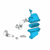 OEM Toyota Echo Cleaner Assy, Air Diagram - 17700-21060