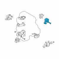 OEM Scion Rear Mount Diagram - 12371-22240