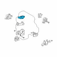 OEM 2012 Lexus HS250h Bracket, Engine Mounting, RH(For Transverse Engine) Diagram - 12315-28090