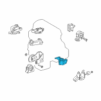 OEM Scion Side Mount Diagram - 12372-28290