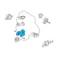 OEM Scion xB Front Mount Bracket Diagram - 12311-28291