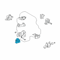 OEM Scion Front Mount Diagram - 12361-28240