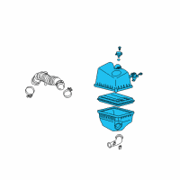 OEM 2004 Toyota Highlander Air Cleaner Assembly Diagram - 17700-28240