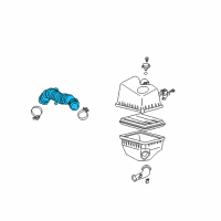 OEM 2001 Toyota Highlander Hose, Air Cleaner Diagram - 17881-28080