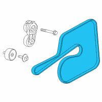 OEM 2012 Dodge Challenger Belt-SERPENTINE Diagram - 4627031AA