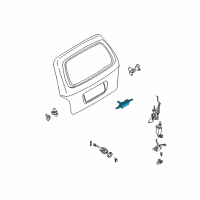 OEM 2005 Kia Sedona Outer Handle Assembly Diagram - 0K55262410B