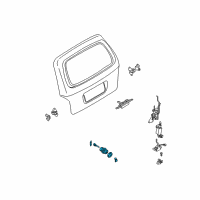 OEM 2002 Kia Sedona Back Door Key Sub Set Diagram - 0K53A76930