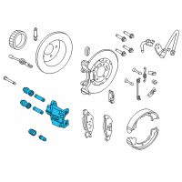 OEM 2004 Mercury Grand Marquis Brake Caliper Repair Kit Diagram - 3W1Z2552CA