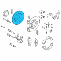 OEM 2003 Ford Crown Victoria Rotor Diagram - 3W7Z-2C026-AB