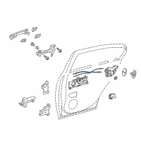 OEM Lexus IS350 Cable Assembly, Rear Door Diagram - 69730-53040