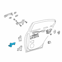 OEM Lexus IS300 Check Assy, Rear Door Diagram - 68630-53040