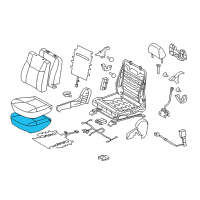 OEM Toyota Tacoma Seat Cushion Pad Diagram - 71511-AD020