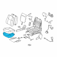 OEM 2009 Toyota Tacoma Seat Cushion Pad Diagram - 71511-AD020