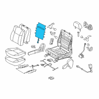OEM 2013 Toyota Tacoma Seat Back Heater Diagram - 87530-04011
