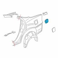 OEM Chevrolet Impala Housing Asm-Fuel Tank Filler Pipe Diagram - 10403630