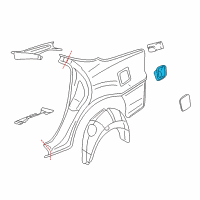 OEM 2004 Chevrolet Impala Housing Asm-Fuel Tank Filler Pipe Diagram - 10403630