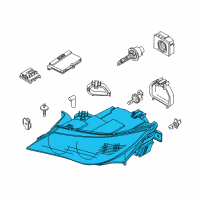 OEM BMW M6 Headlight Front Right Diagram - 63-12-7-186-816