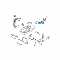 OEM 1997 GMC Sonoma Pipe Asm-Fuel Tank Filler Diagram - 15716174