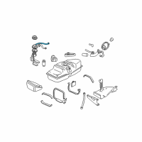 OEM 1996 GMC Jimmy Fuel Tank Fuel Pump Module Kit Diagram - 19331275