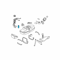 OEM Cadillac Allante Fuel Pump Diagram - 25163468