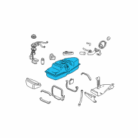 OEM 2002 Chevrolet Blazer Tank Asm, Fuel (Less Sender) Diagram - 88939655