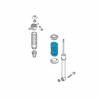 OEM Hyundai Spring-Rear Diagram - 55350-D3CC0