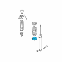 OEM 2017 Hyundai Tucson Rear Spring Pad, Lower Diagram - 55323-D3000