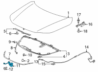 OEM 2022 Honda Civic LOCK ASSY-, HOOD Diagram - 74120-T20-A01