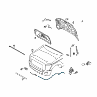 OEM 2012 Ford F-250 Super Duty Release Cable Diagram - BC3Z-16916-A