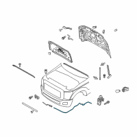 OEM Ford F-350 Super Duty Release Cable Diagram - BC3Z-16916-A