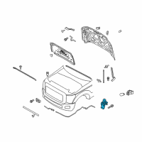 OEM 2016 Ford F-250 Super Duty Hood Switch Diagram - BC3Z-14018-A