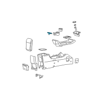 OEM 2006 Ford Escape Latch Diagram - 5L8Z-7806162-AAA