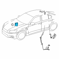 OEM 2019 Lexus RC F Computer, ABSORBER C Diagram - 89243-24110