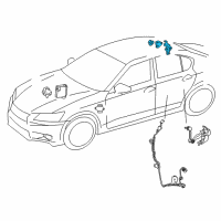 OEM Lexus IS250 Sensor Assy, Acceleration Diagram - 89190-53010