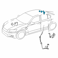 OEM Lexus IS200t Sensor Assy, Acceleration Diagram - 89190-53010