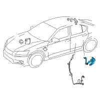 OEM Lexus RC300 Sensor Sub-Assembly, Height Control Diagram - 89408-30150