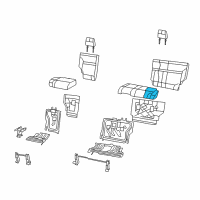 OEM Dodge Nitro Seat Cushion Foam Diagram - 68004480AA
